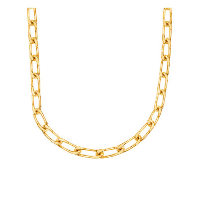 Chaîne Maille Cheval, Or Jaune 750, 70 cm, Largeur 1,40 à 6,00 mm - Manillon