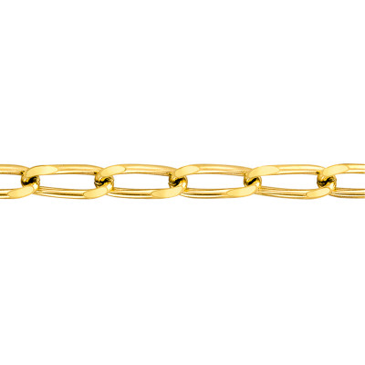 Chaîne Maille Cheval, Or Jaune 750, 70 cm, Largeur 1,40 à 6,00 mm - Manillon