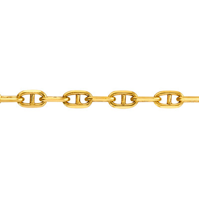 Chaîne Marine, Or Jaune 750 - 60 cm - Manillon