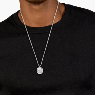 Collier Vigor, Acier - 2040410, 56 cm - Lacoste