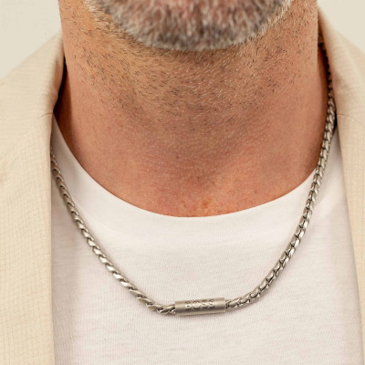Collier Doran, Acier, 56 cm - 1580693 - Boss