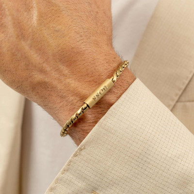 Bracelet Doran Acier Doré, 18 à 19 cm - 1580696 - Boss