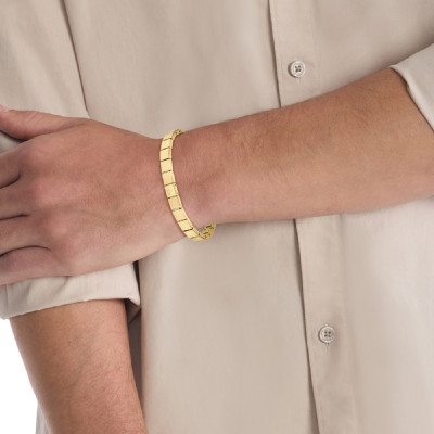Bracelet Minimalistic Squares CK Acier Doré - 35000489, 19,50 cm - Calvin Klein