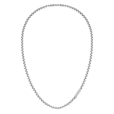 Collier Plaque L'Essentiel, Acier - 2040121, 61 cm - Lacoste